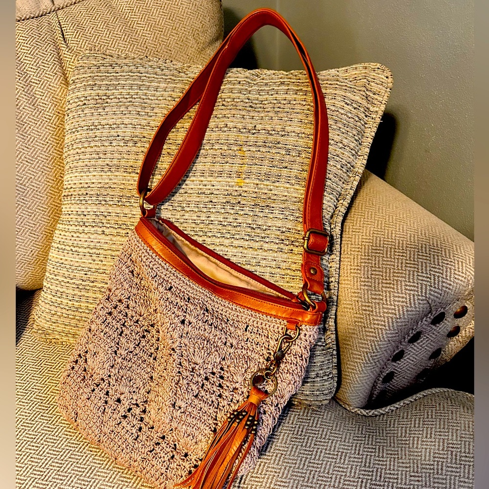The Sak Shitake Lucia Crochet Crossbody